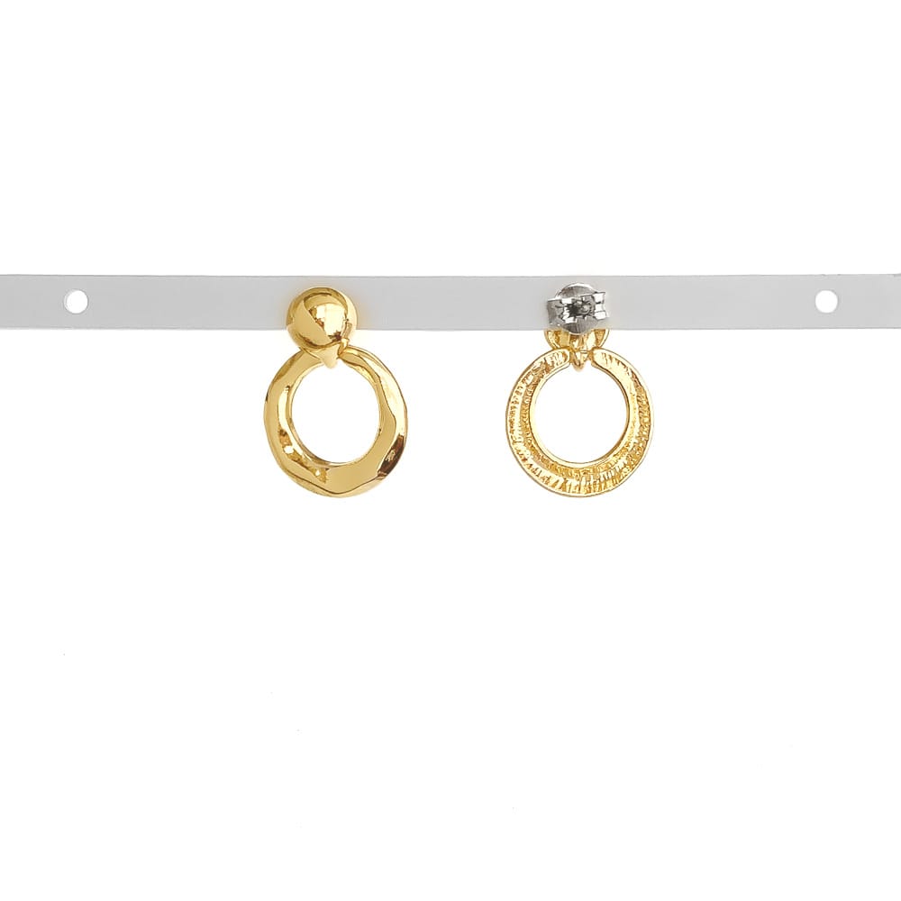 P-939) サークルチタンピアス | ビーズ・パーツなどのハンドメイド