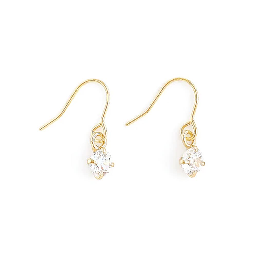 E-686) フェイクファーイヤリング | ビーズ・パーツなどのハンドメイド