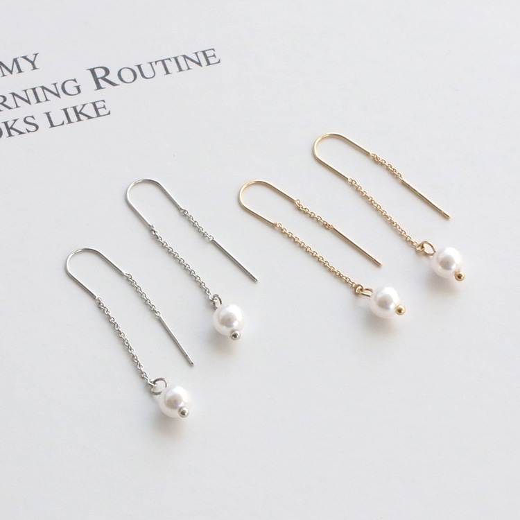 P-1135) 1粒パールアメリカンピアス | ビーズ・パーツなどの