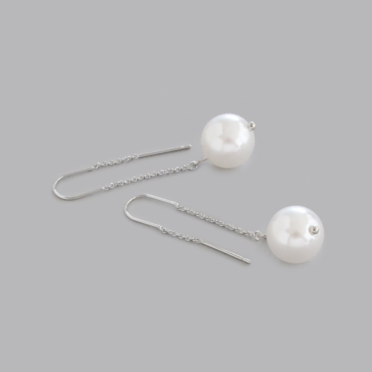 ハンドメイドピアス1706 P-1133) 1粒パールアメリカンピアス | ビーズ・パーツなどの