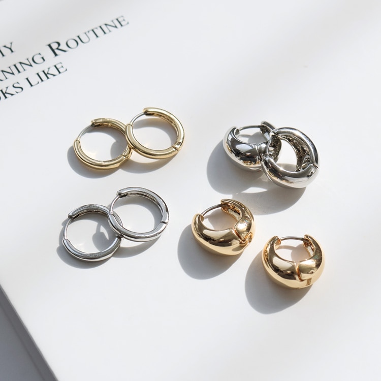 P-1229) フープピアス / ステンレス | ビーズ・パーツなどの
