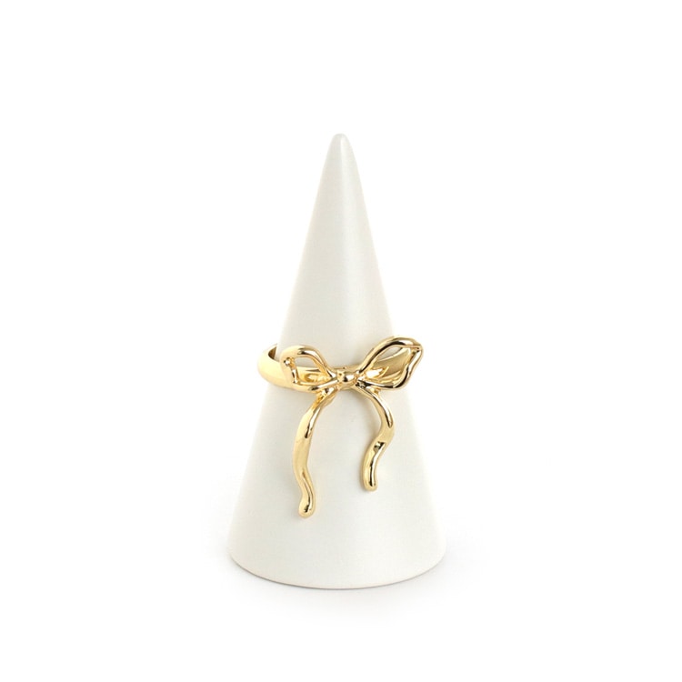 R-489) リボンリング | ビーズ・パーツなどのハンドメイドパーツおよび