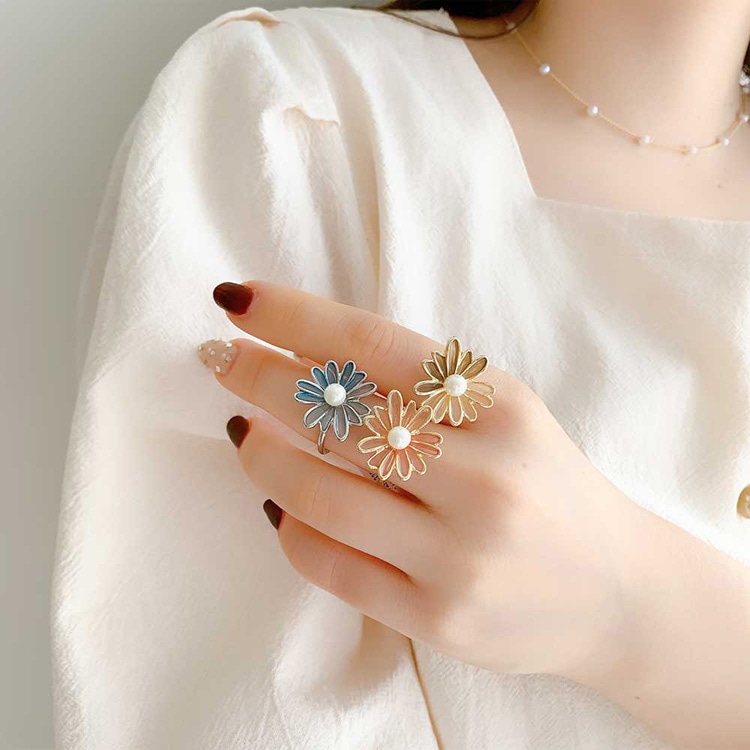 R-338) バイカラーフラワーリング | ビーズ・パーツなどのハンドメイド