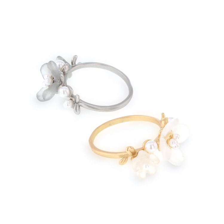 R-454) アクリルフラワーリング | ビーズ・パーツなどのハンドメイド