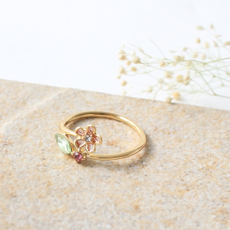 R-512) 桜リング | ビーズ・パーツなどのハンドメイドパーツおよびハイ