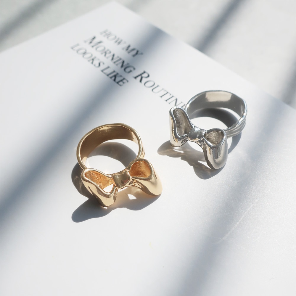 付属品なし　Dior リボンデザインリング ONLY ONE【VINTAGE ACCESSORY】DIOR リボンモチーフリング