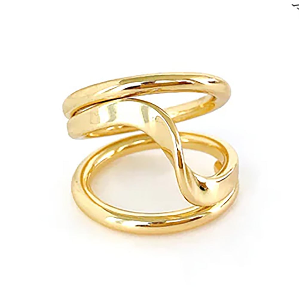 R-405) ワイドデザインリング | ビーズ・パーツなどの