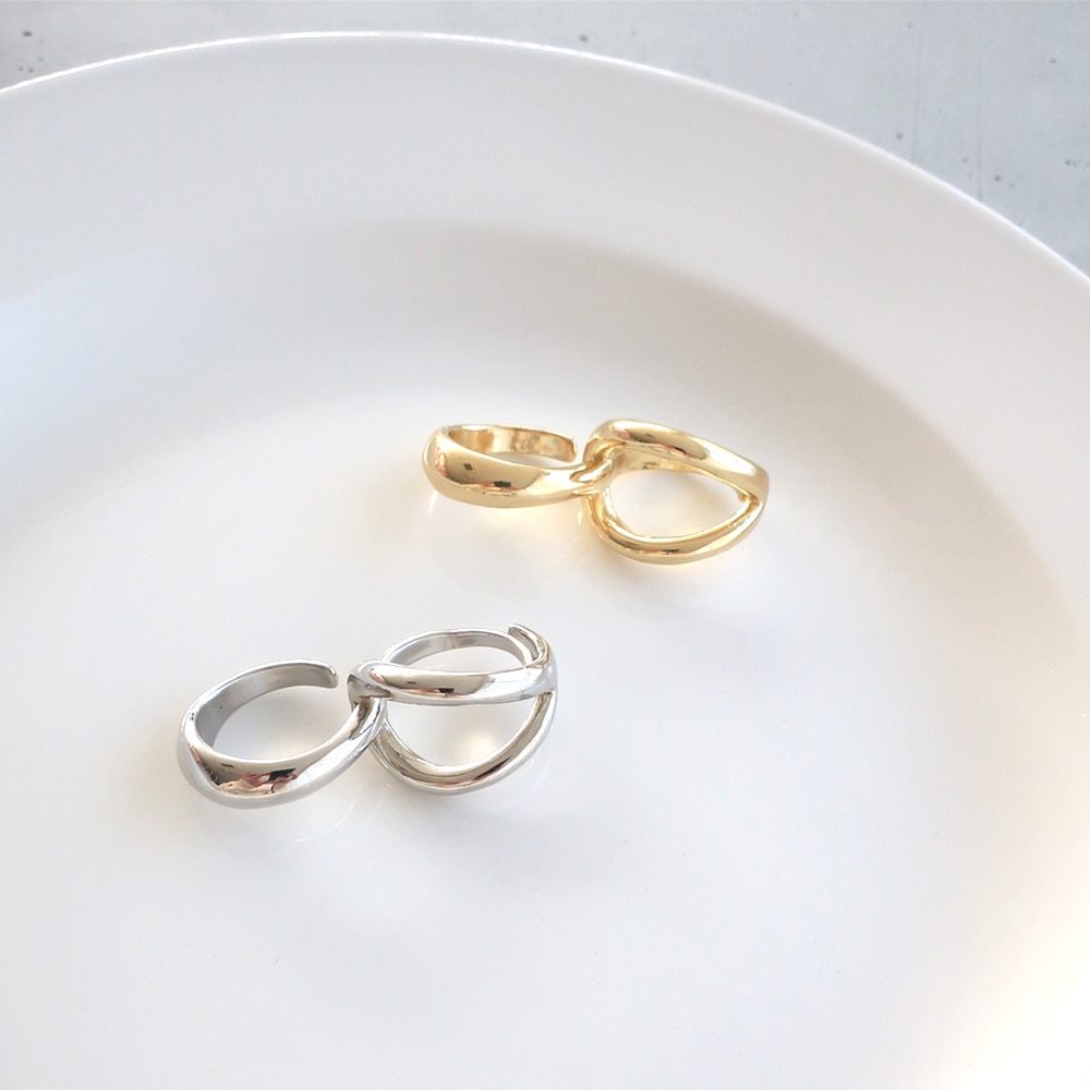 R-405) ワイドデザインリング | ビーズ・パーツなどのハンドメイド