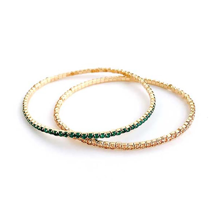 B-134) ラインストーンセットブレスレット | ビーズ・パーツなどの