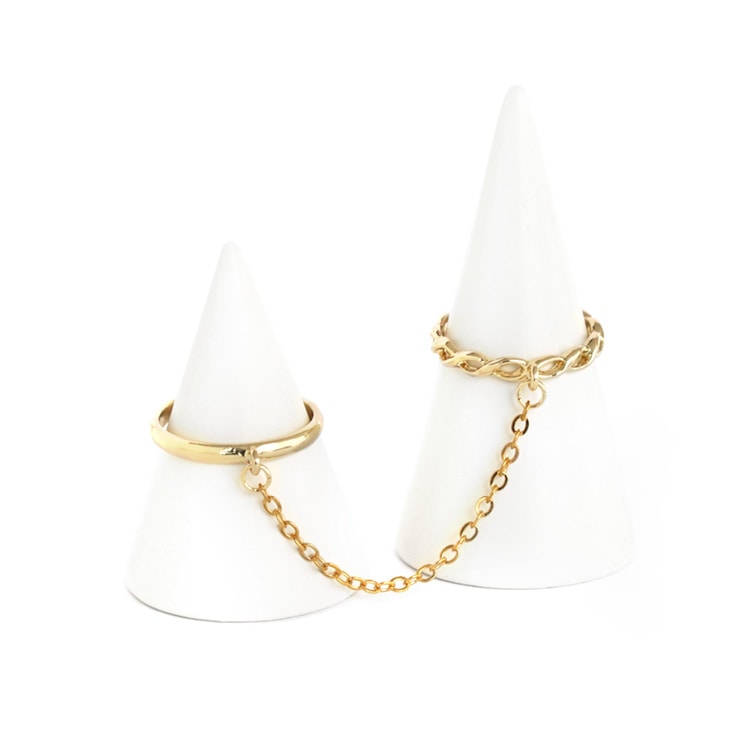 R-485) リンクチェーンリング / ニッケルフリー | ビーズ・パーツなど