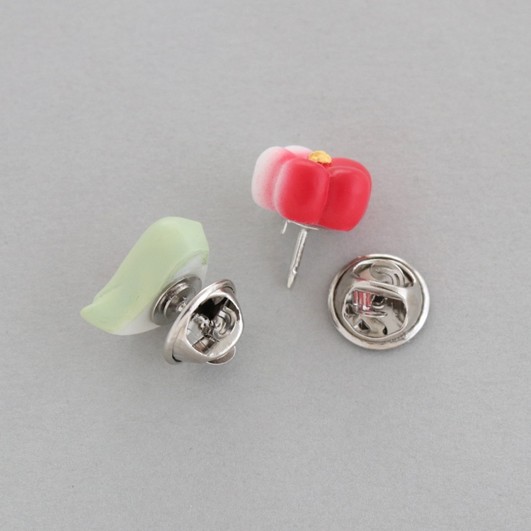 ハンドメイド イヤリング・ブローチBセット 華やかビジューブローチ&ピアス セット フォーマル パール ブローチ R