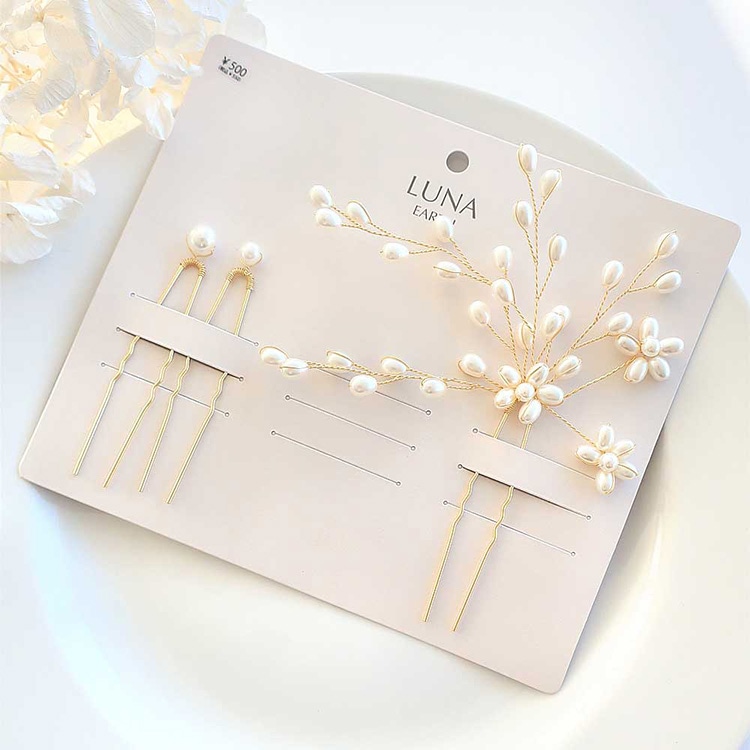 K-185) ヘッドドレス / パールフラワー | ビーズ・パーツなどの