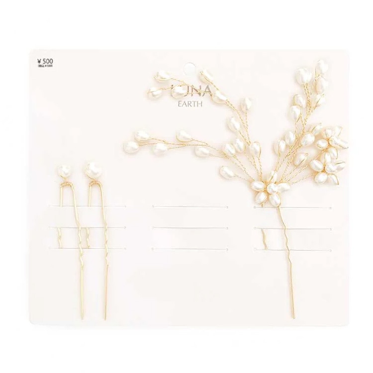 K-185) ヘッドドレス / パールフラワー | ビーズ・パーツなどの