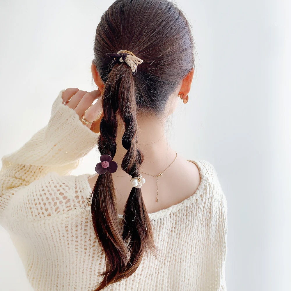 S-575) マットフラワーマルチセットゴム | ビーズ・パーツなどの