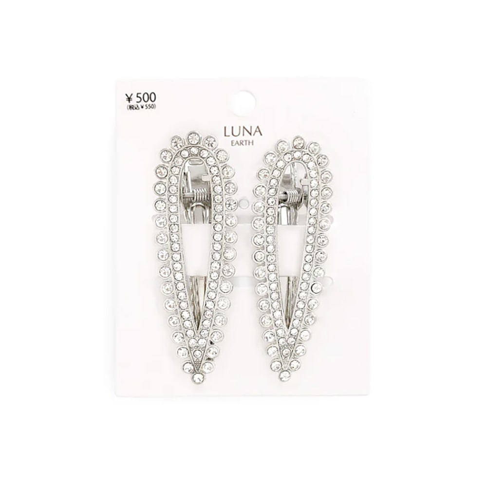 No.283 ドロップビーズとラインストーンのピアス ハンドメイド No.283 ドロップビーズとラインストーンのピアス ハンドメイド No.283