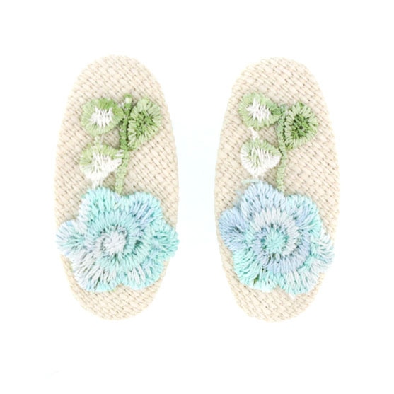 C-353) フラワーモチーフセットクリップ | ビーズ・パーツなどの