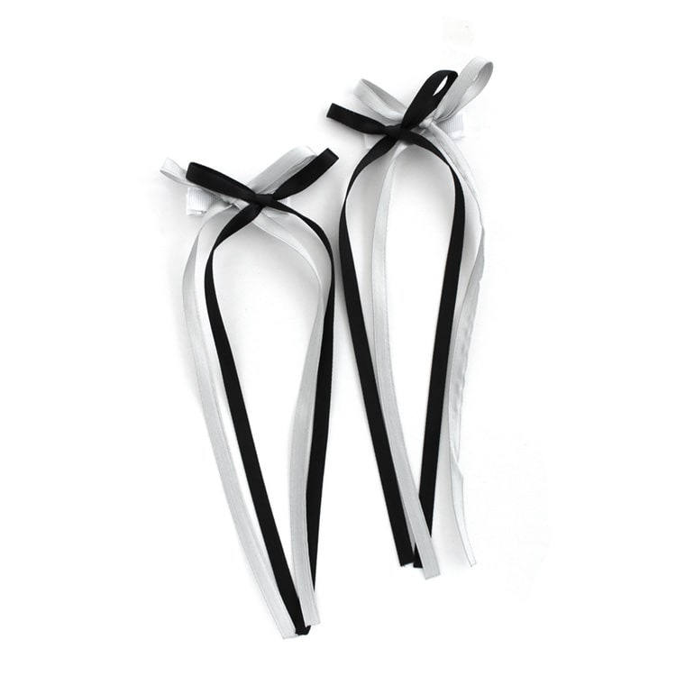 ダブルリボンスターチャームコーム ツインコーム ヘアアクセサリー ヘアアクセ ヘアアレンジ