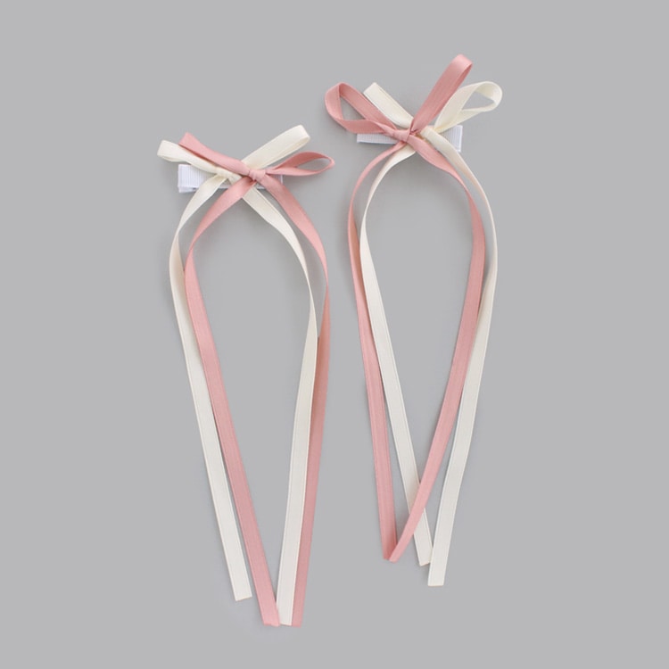 ダブルリボンスターチャームコーム ツインコーム ヘアアクセサリー ヘアアクセ ヘアアレンジ