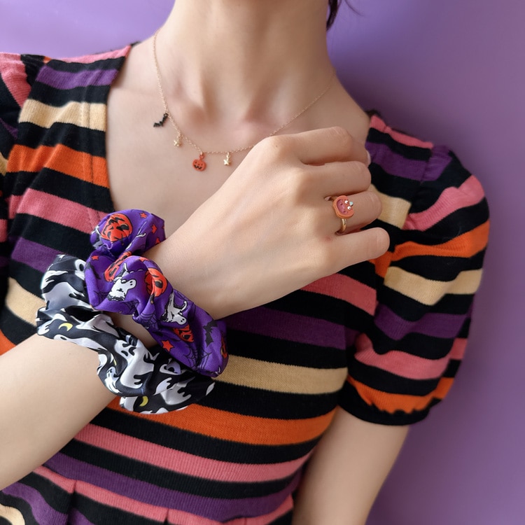 空　シュシュ3点セット S-673) ハロウィンセットシュシュ | ビーズ・パーツなどの