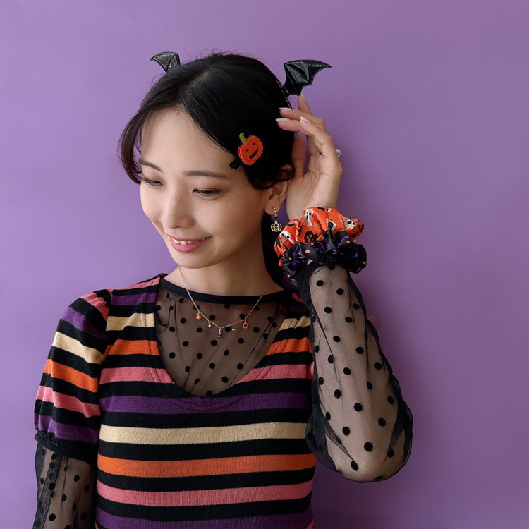 S-673) ハロウィンセットシュシュ | ビーズ・パーツなどの