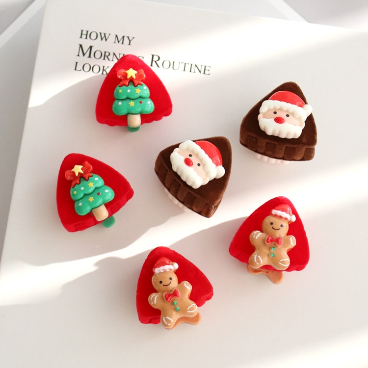 V-658) クリスマスセットバンスクリップ | ビーズ・パーツなどの