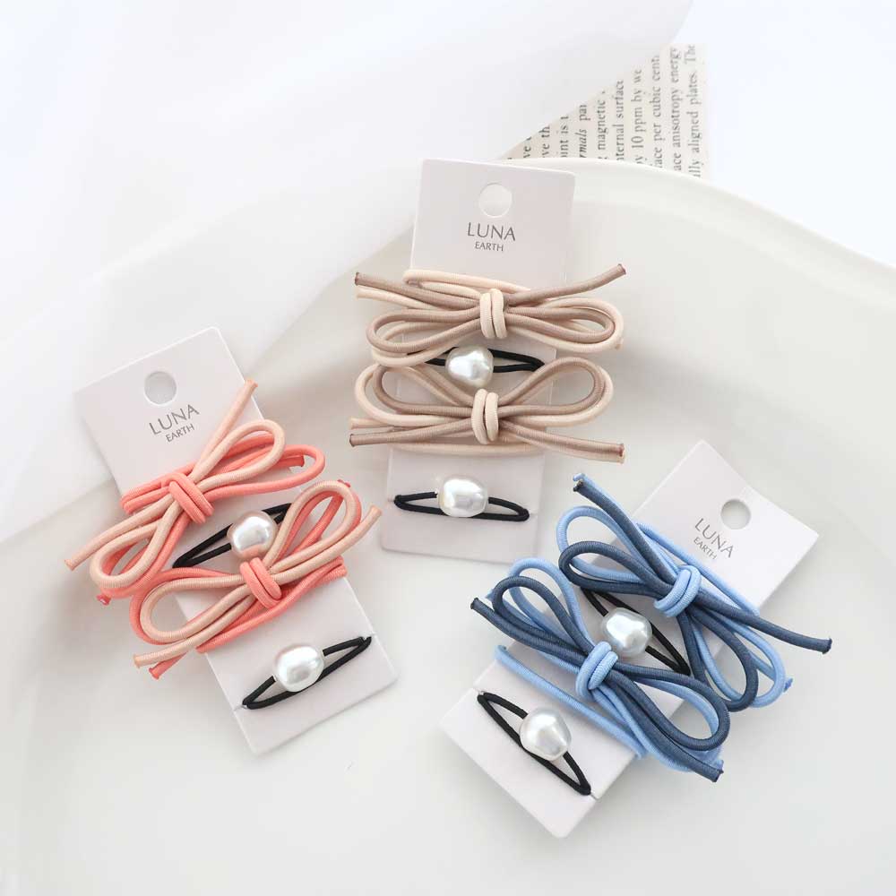 S-638) オレンジモチーフゴムポニー | ビーズ・パーツなどの