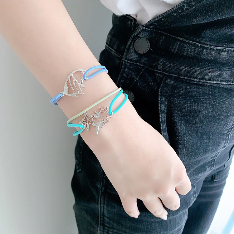 S-542) マリンモチーフセットゴム | ビーズ・パーツなどのハンドメイド
