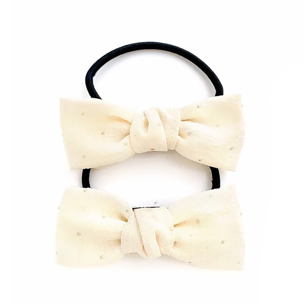 S-576) チェック柄リボンセットゴム | ビーズ・パーツなどの