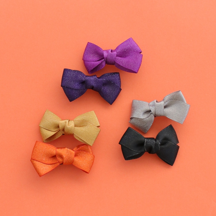 C-379) ミニリボンセットクリップ | ビーズ・パーツなどの