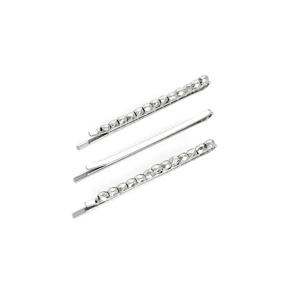 ヘアピース C-140) メタルビーズデザインヘアピン | ビーズ・パーツなどの