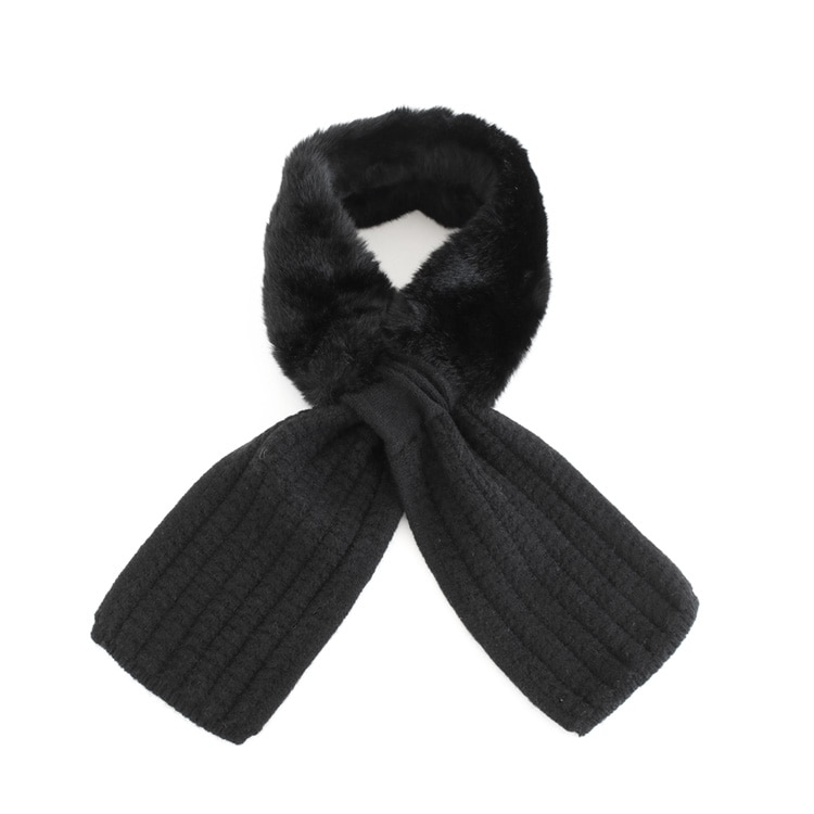 ハーフデザインフェイクファーティペット | ビーズ・パーツなどの