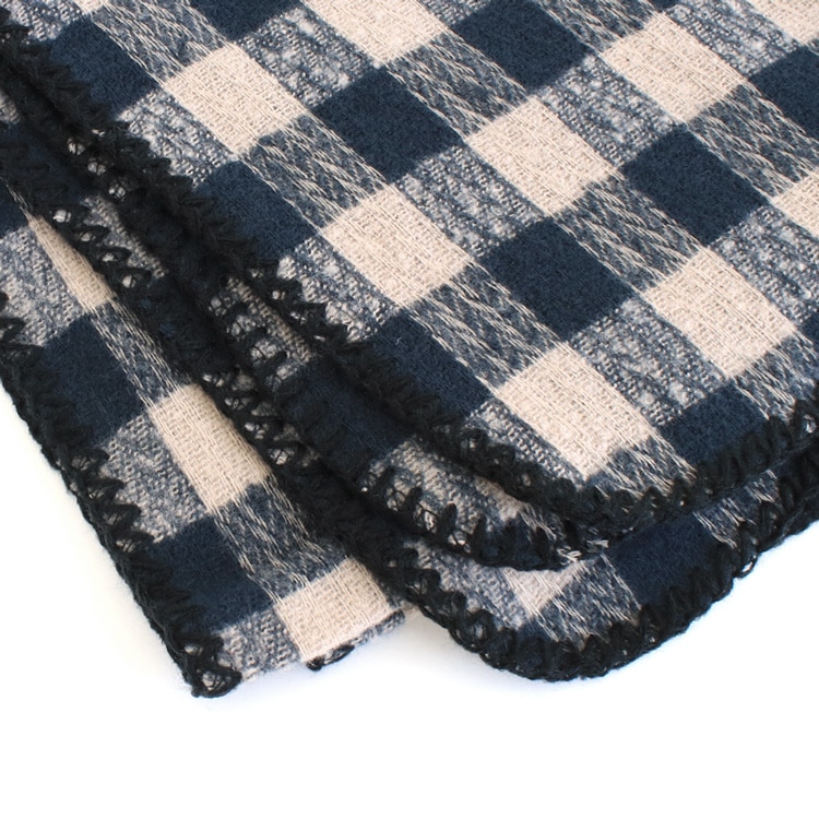 チェック柄ストール | ビーズ・パーツなどのハンドメイドパーツおよび