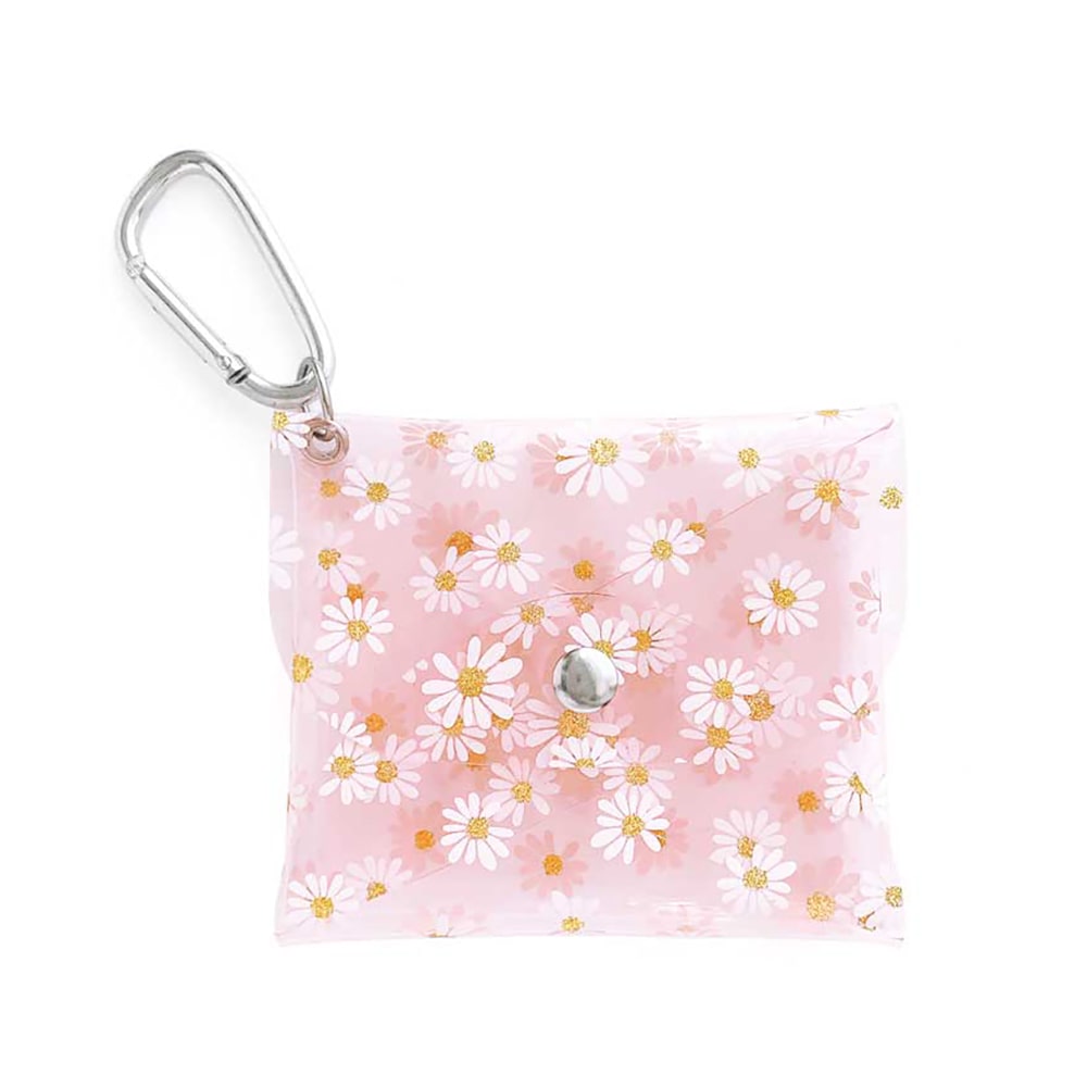 ミニクリアポーチ / マーガレット / カラビナ付き | ビーズ・パーツ  