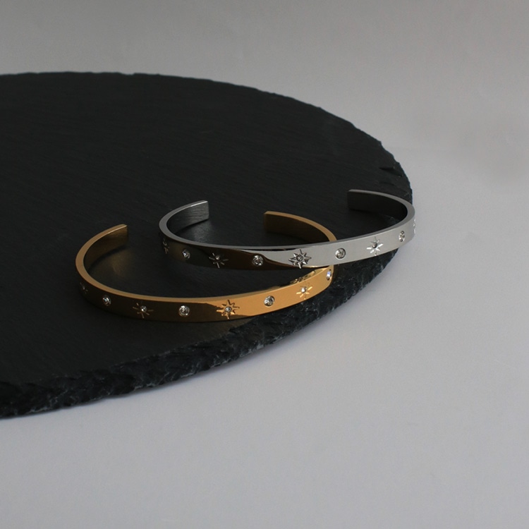 mB-1] ウェーブダブルラインバングル | ビーズ・パーツなどの