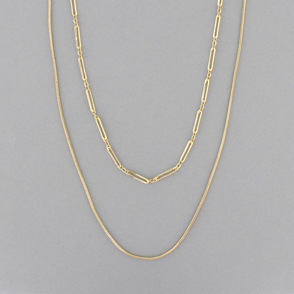 mN-3] 3wayチェーンロングネックレス | ビーズ・パーツなどの