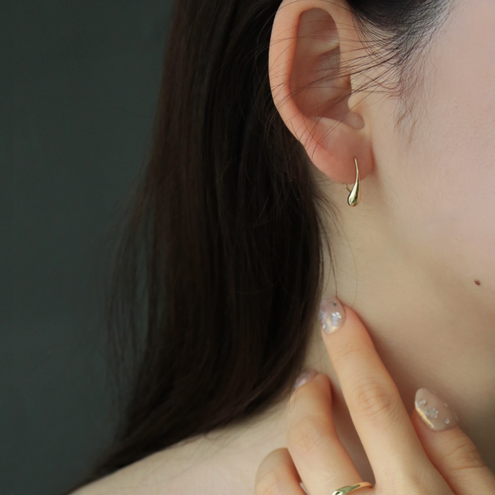 mP-2] ドロップフックピアス | ビーズ・パーツなどのハンドメイド