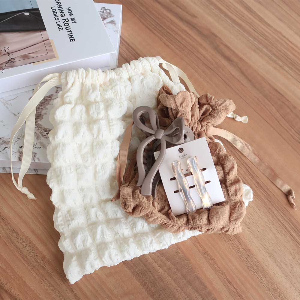 ワッフル巾着 / 大 | ビーズ・パーツなどのハンドメイドパーツおよび