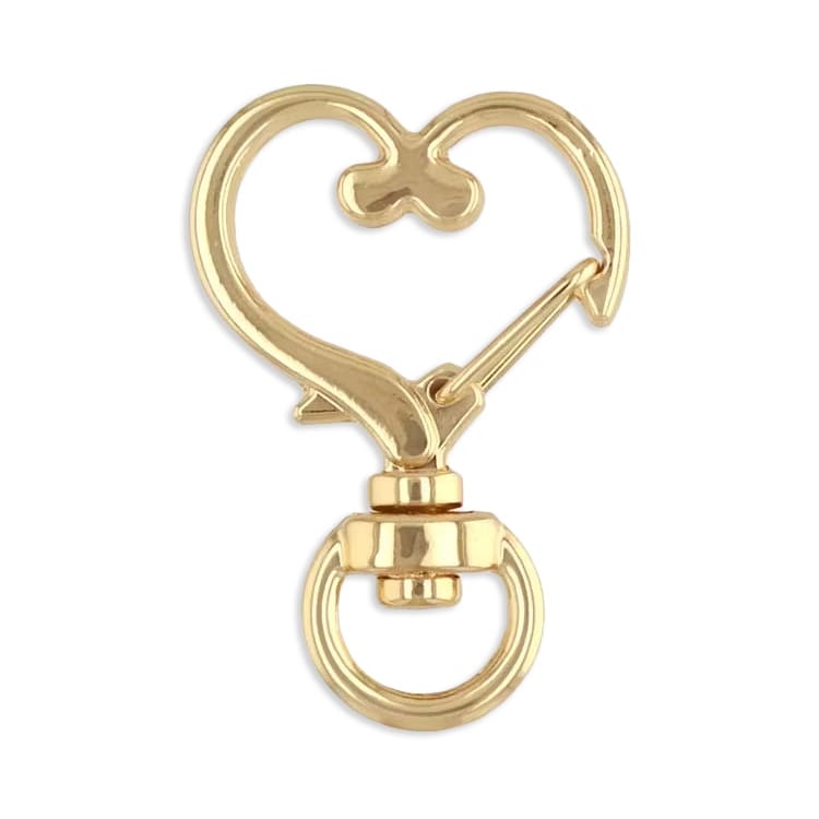 キーホルダー / カラビナ（ハート）/ G5 | ビーズ・パーツなどの