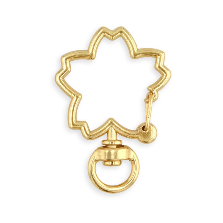 キーホルダー カラビナ（桜） G5 ｜雑貨用金具・アクセサリーパーツ