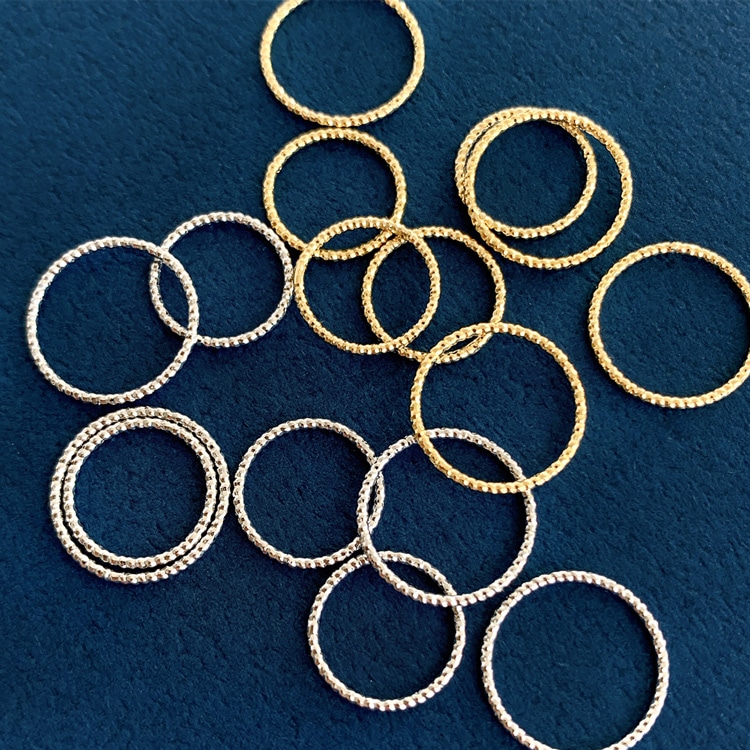 わっちページ メタルフープ デザインワイヤーフープ（ラウンド） R 約12mm｜メタル