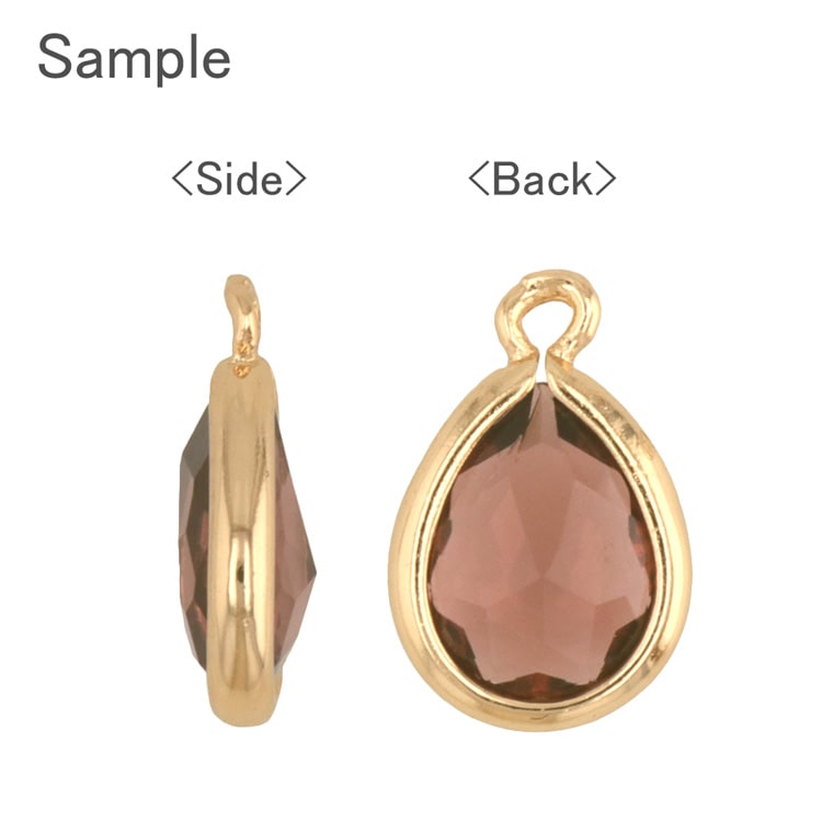 ガラスパーツ / ドロップ（チャーム）/ BU・G5 | ビーズ・パーツ