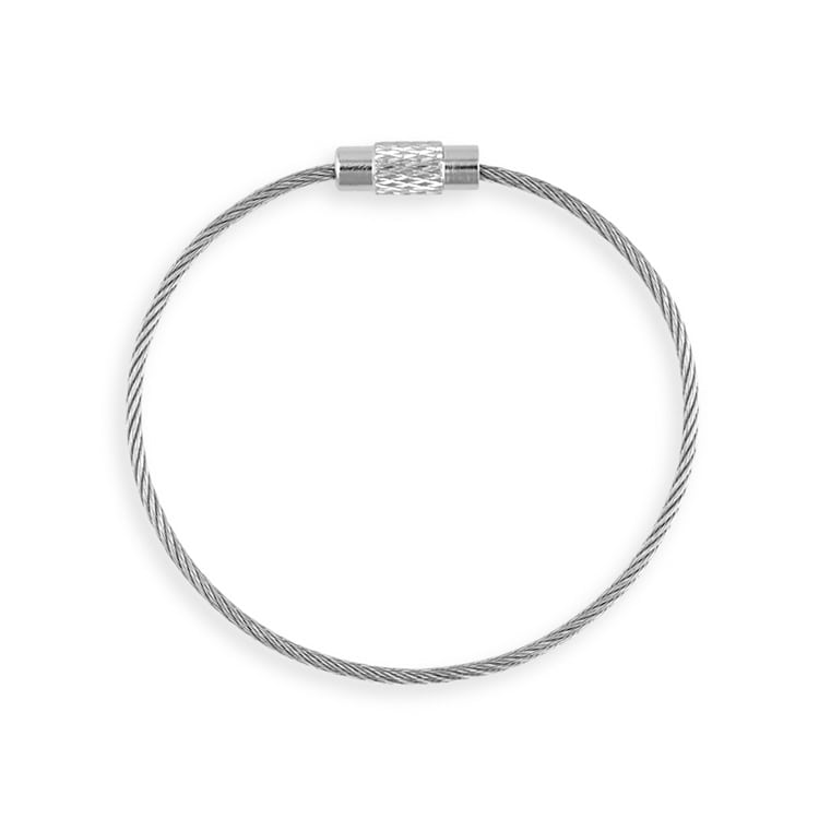 キーホルダー ワイヤーキーリング R｜雑貨用金具・アクセサリーパーツ