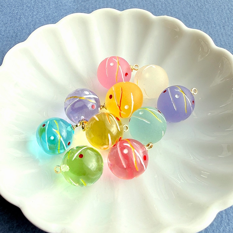 チャーム / ヨーヨー（樹脂）/ PK・G5 約10mm｜アクセサリーチャーム
