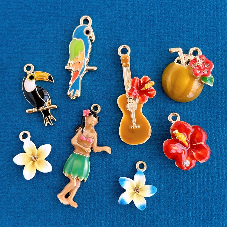 プルメリア　オーダーページ ヘアピン チャーム ハンドメイド　ハイビスカス お花 ヘアピン 花 ハイビスカス 髪飾り ヘアクリップ プルメリア花