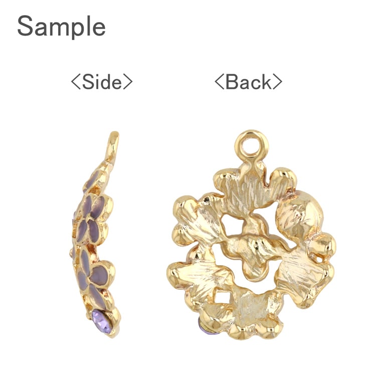 チャーム / 紫陽花 / PK・G5 | ビーズ・パーツなどのハンドメイド