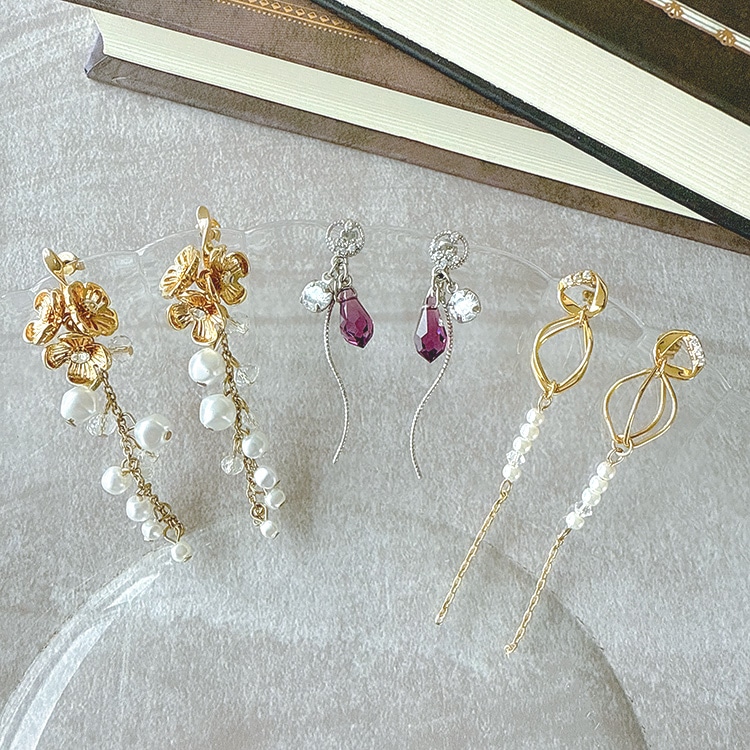 チタンポストピアス（ツイスト・カン付） R ｜アクセサリー金具