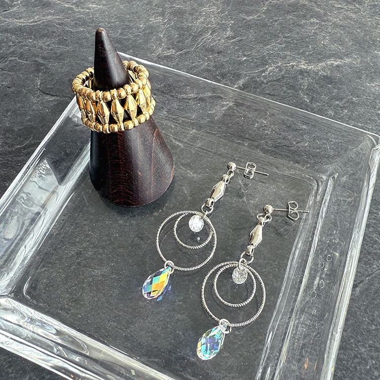 ジョイントパーツ（つなぎパーツ） ダイヤ R 約7×3.5mm(カン含まず