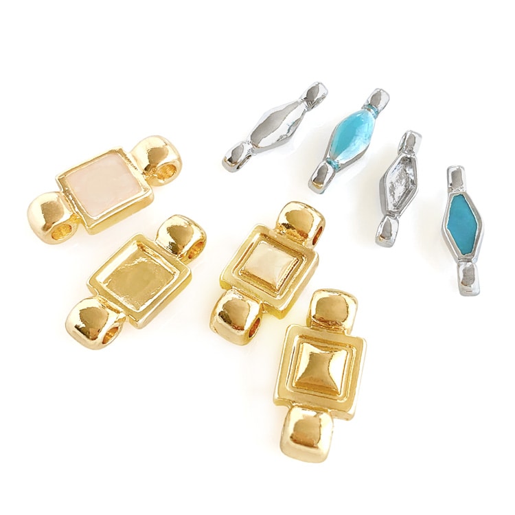 ジョイントパーツ（つなぎパーツ） ダイヤ R 約7×3.5mm(カン含まず