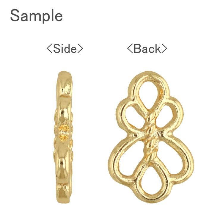 ジョイントパーツ（つなぎパーツ） アラベスク G5 約12×8mm｜メタル