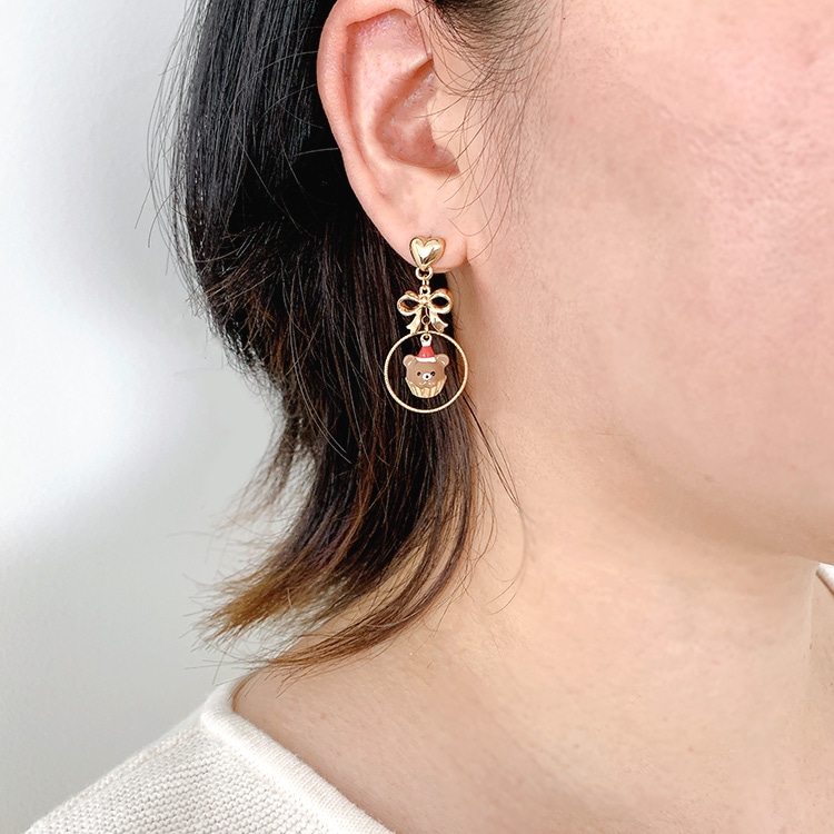 チャーム / くまマフィン（エポ入） / BR・G5 ｜アクセサリーチャーム